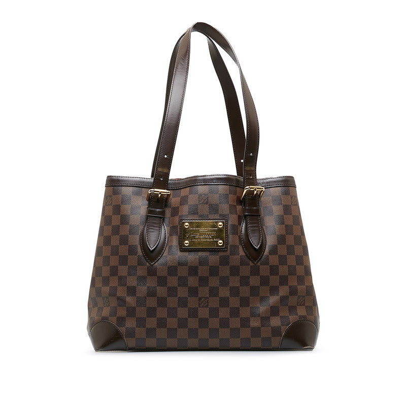 Louis Vuitton Damier Hamsted MM Handbag N51204 Brown PVC Louis Vuitton