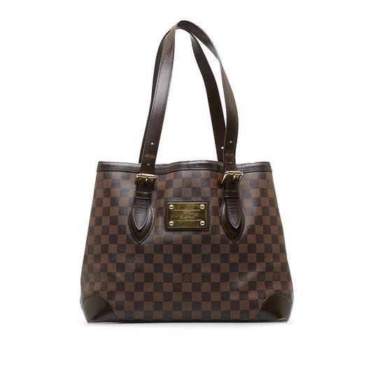 Louis Vuitton Damier Hamsted MM Handbag N51204 Brown PVC Louis Vuitton
