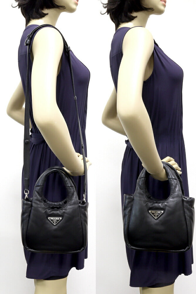 Prada Nappa Triangle 2way bag Nappa leather 1BA359 2DYI F0002 OVO