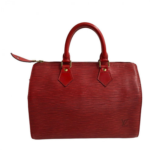 LOUIS VUITTON Handbag Epi Leather Red Epi Speedy 25