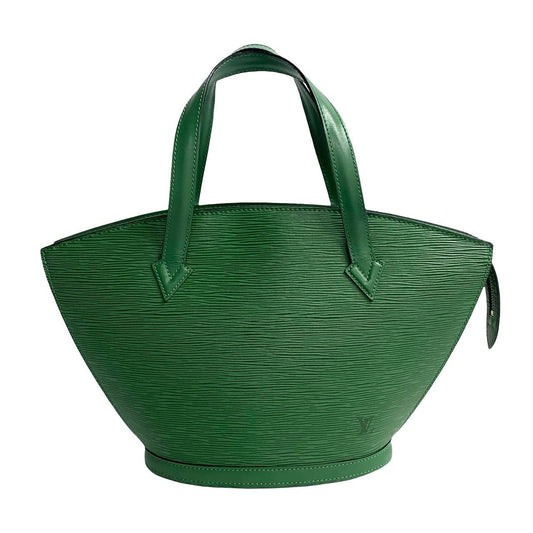 LOUIS VUITTON Handbag leather green Epi Sun jack Women