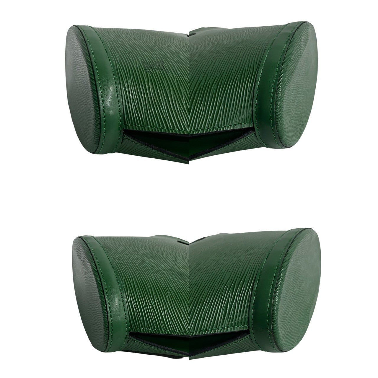 LOUIS VUITTON Handbag leather green Epi Sun jack Women