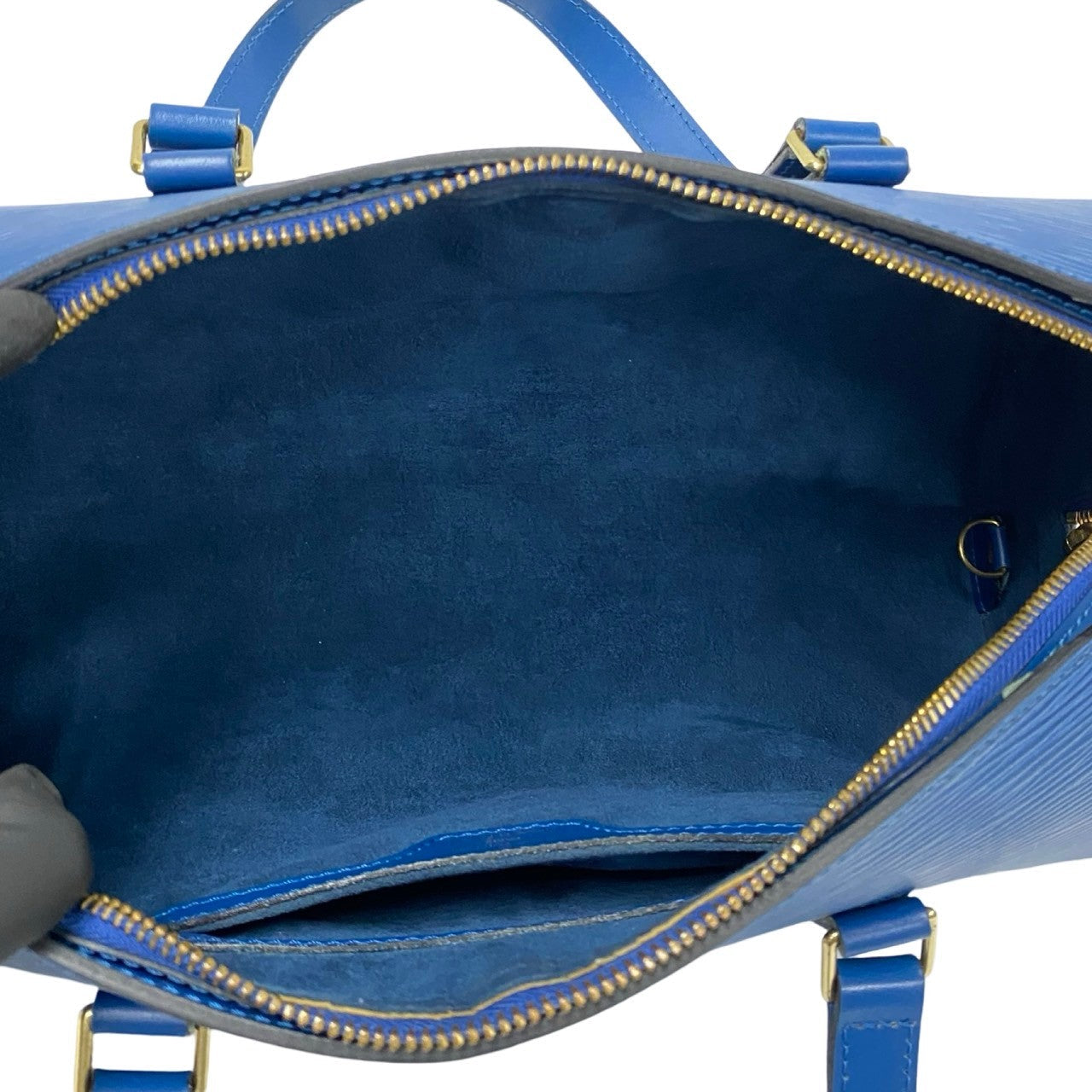 LOUIS VUITTON Handbag Epi Leather blue Epi Suflo Women