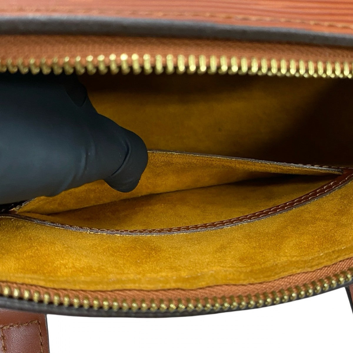 LOUIS VUITTON Handbag Epi Leather Brown Epi Suflo Women