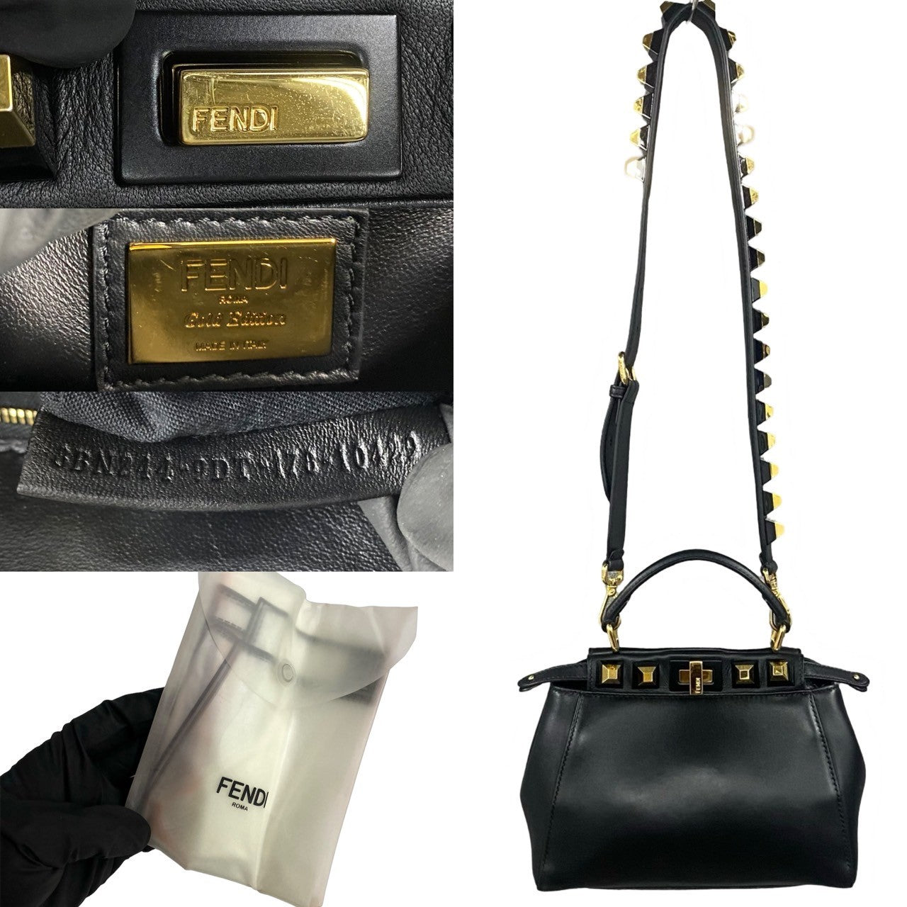 Fendi Peekaboo Leather 2way Bag