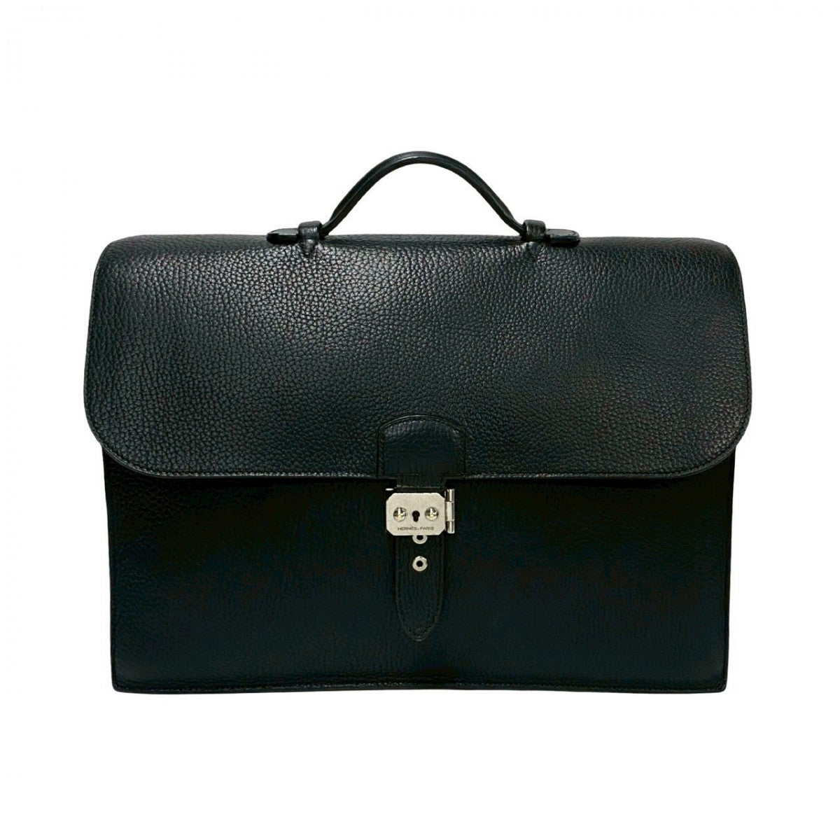 HERMES Business bag Fjord black Sac Adepesh 41 mens