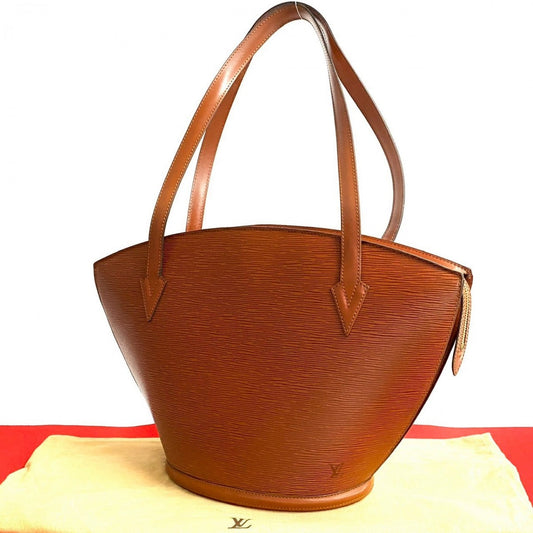 LOUIS VUITTON Tote Bag Epi Leather Brown Epi Sunjack shopping Women