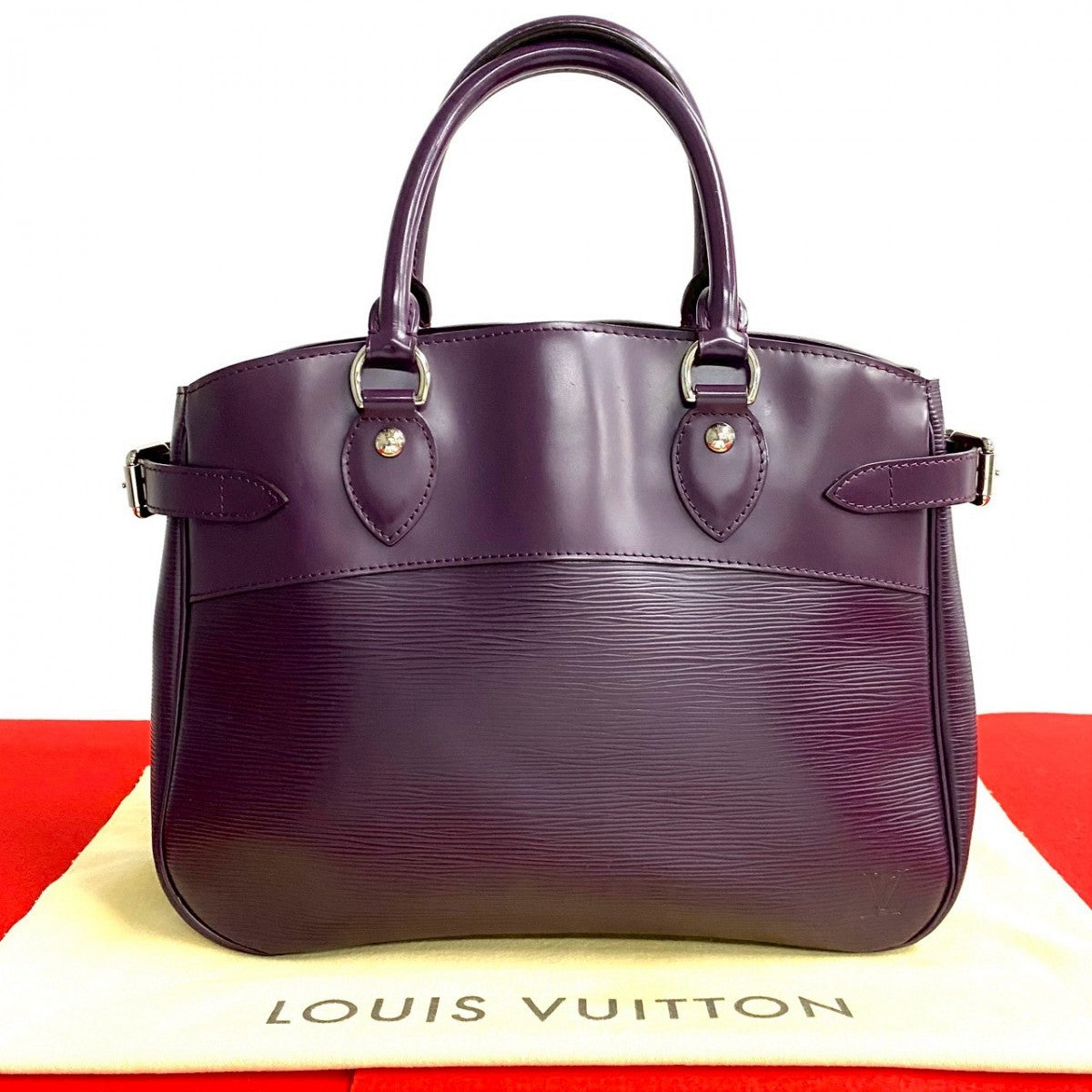 LOUIS VUITTON Handbag Epi Leather purple Epi Passy PM Women