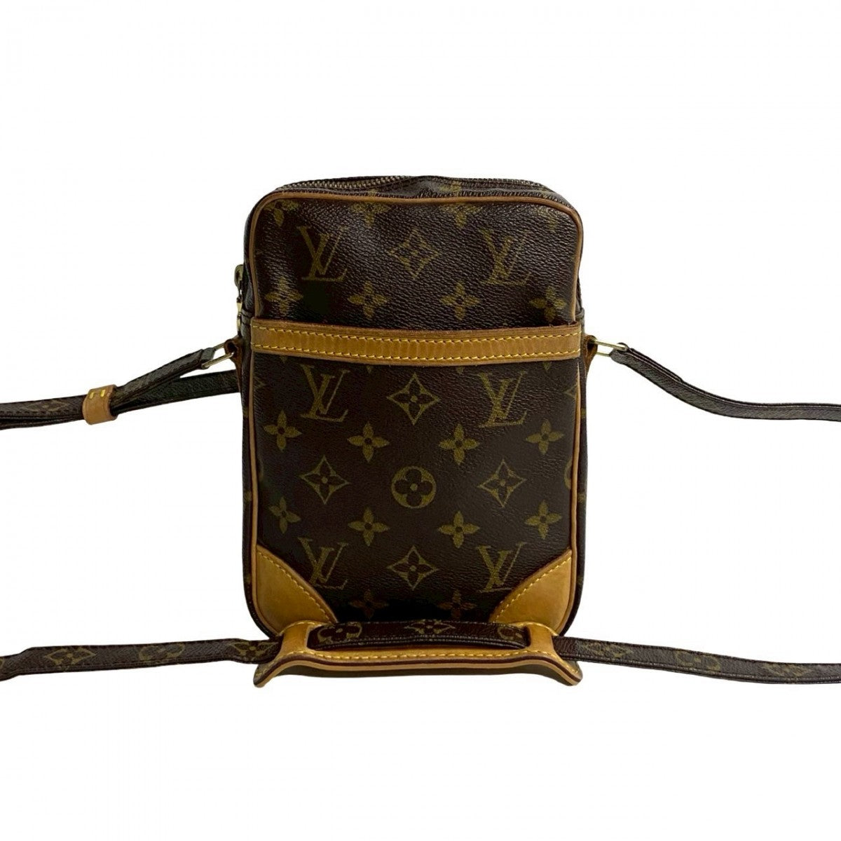 LOUIS VUITTON Shoulder Bag Leather, PVC Brown Monogram Danube mens(Unisex)