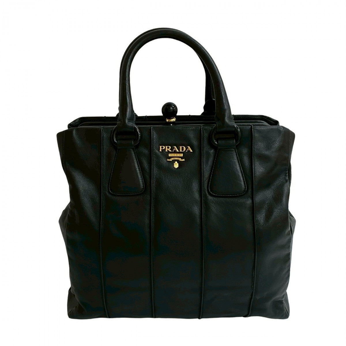 PRADA Handbag leather black - Style 5