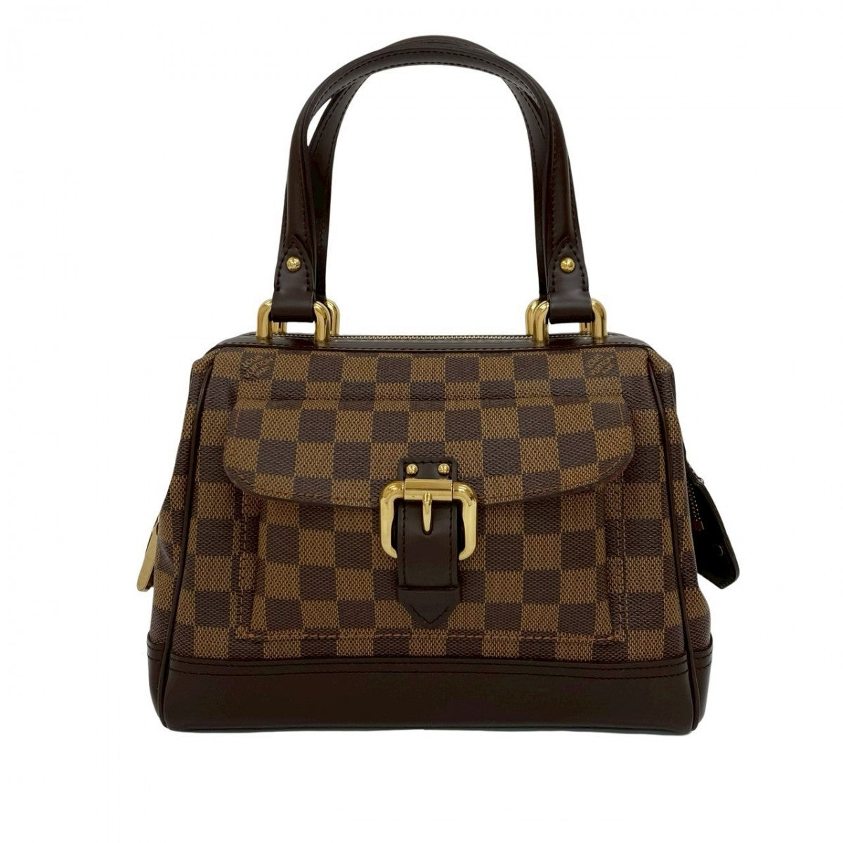 LOUIS VUITTON Handbag leather Brown Damier Knightsbridge