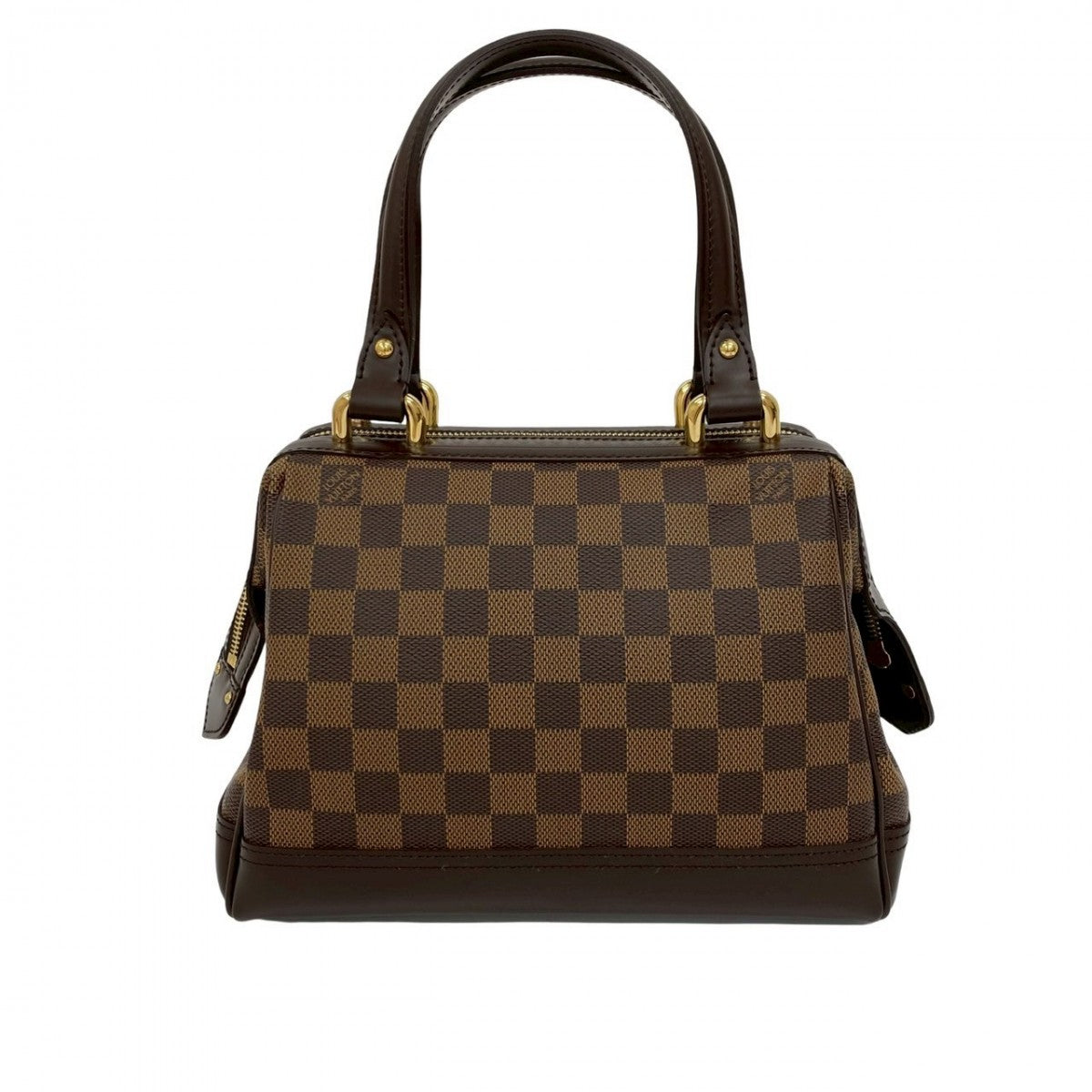LOUIS VUITTON Handbag leather Brown Damier Knightsbridge