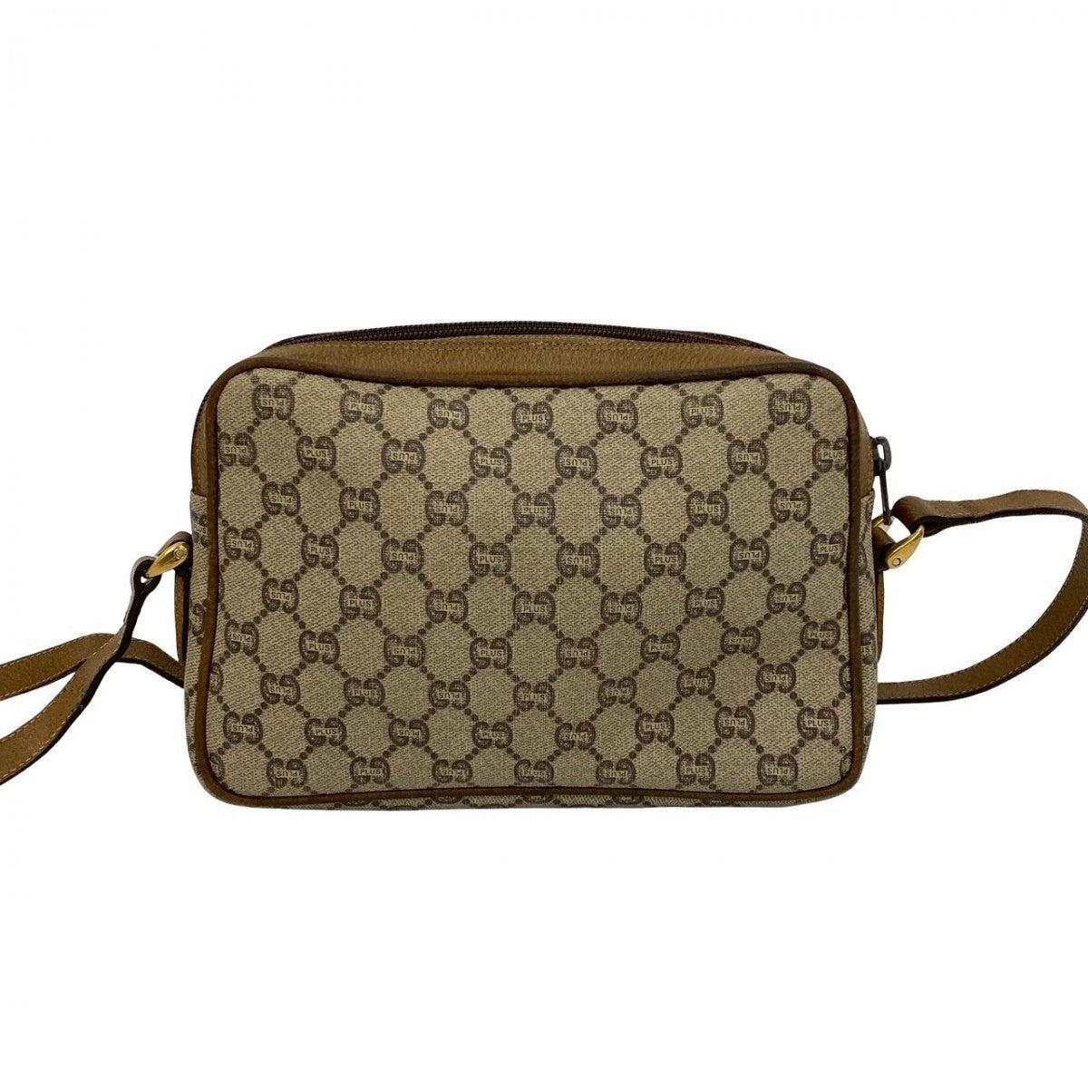 GUCCI Shoulder Bag leather Brown