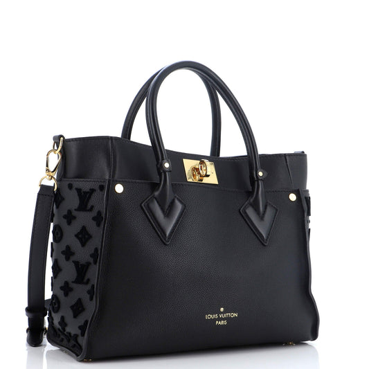 Louis Vuitton On My Side Tote Monogram Tuffetage Leather MM