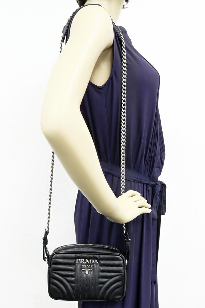 Prada Diagramme Soft Calf Shoulder Bag