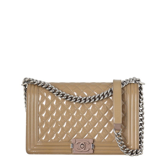 Chanel Boy New Medium Plexiglass Patent
