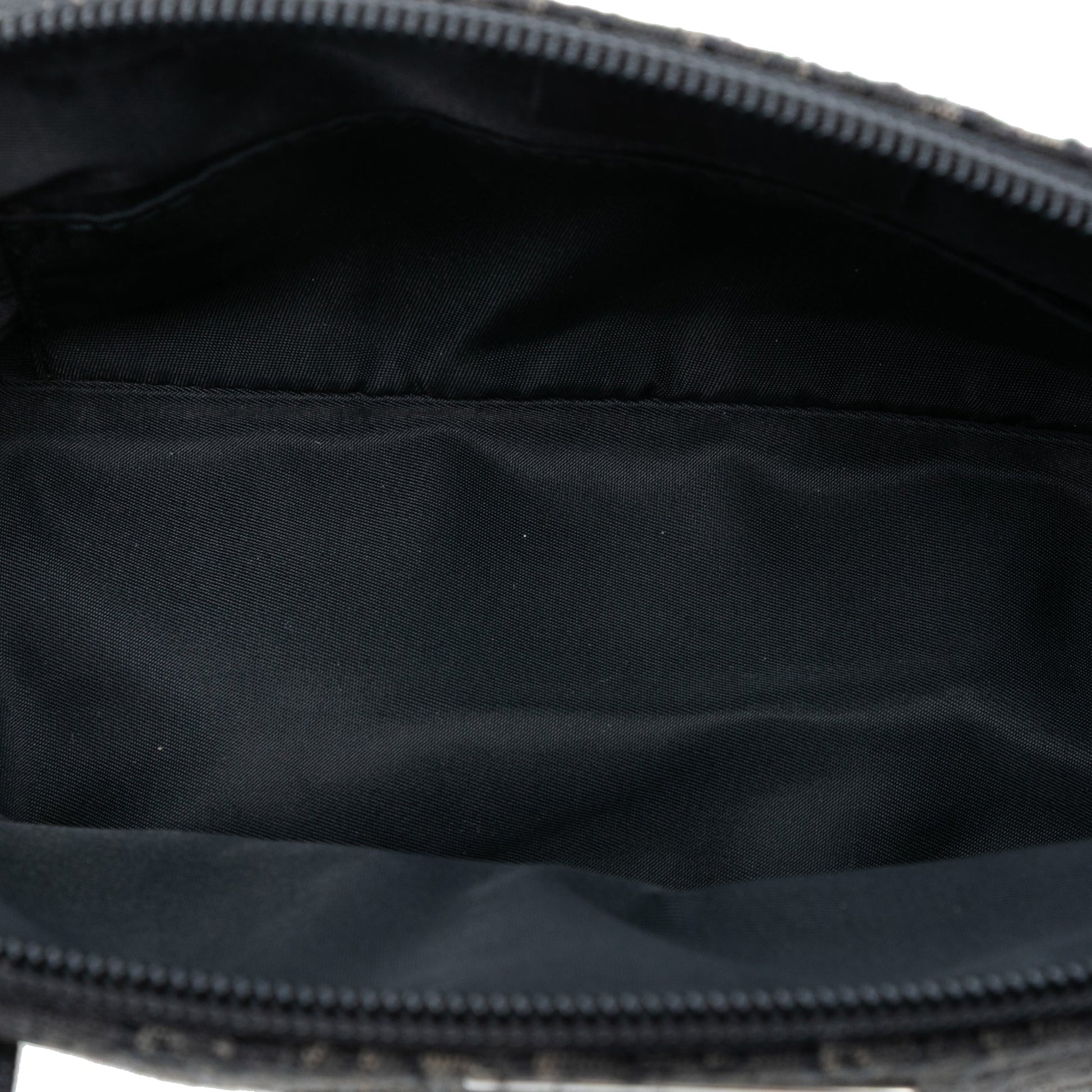 Black Dior Mini Diorissimo Trotter Canvas Street Chic Handbag