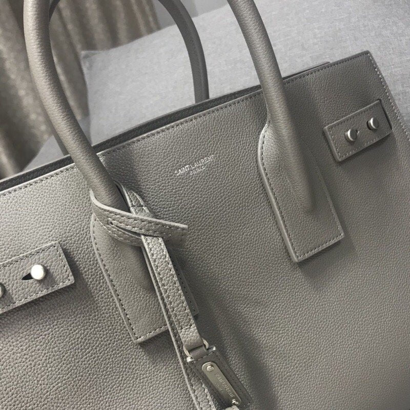 Yves Saint Laurent Sac De Jour Small Stone Grey Luxury Handbag