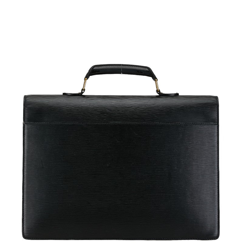 Louis Vuitton Epi Celebrity Concierge Business Bag Briefcase Paper Bag M54422 Black Leather Louis Vuitton