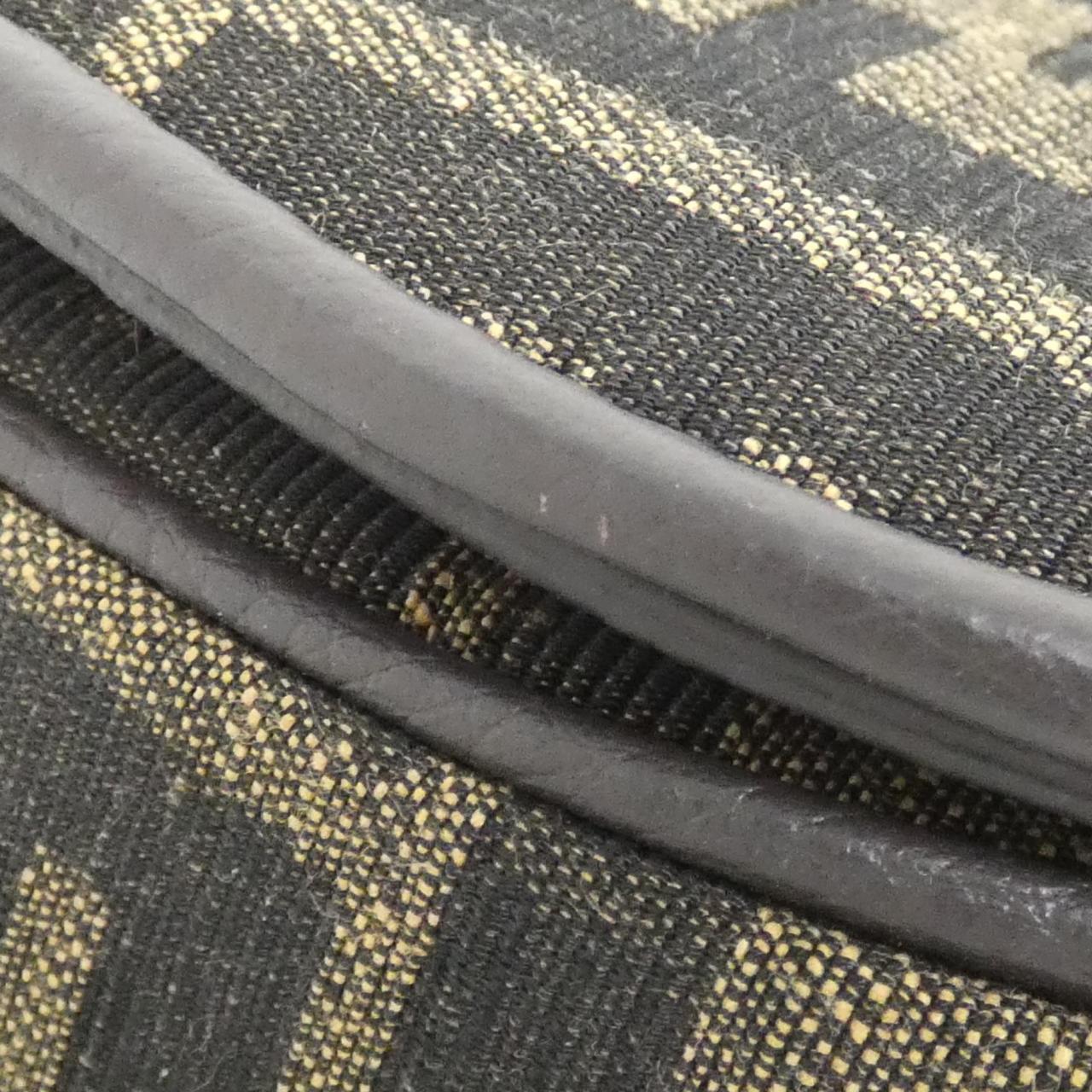 Fendi Zucca Canvas Leather Tote Bag