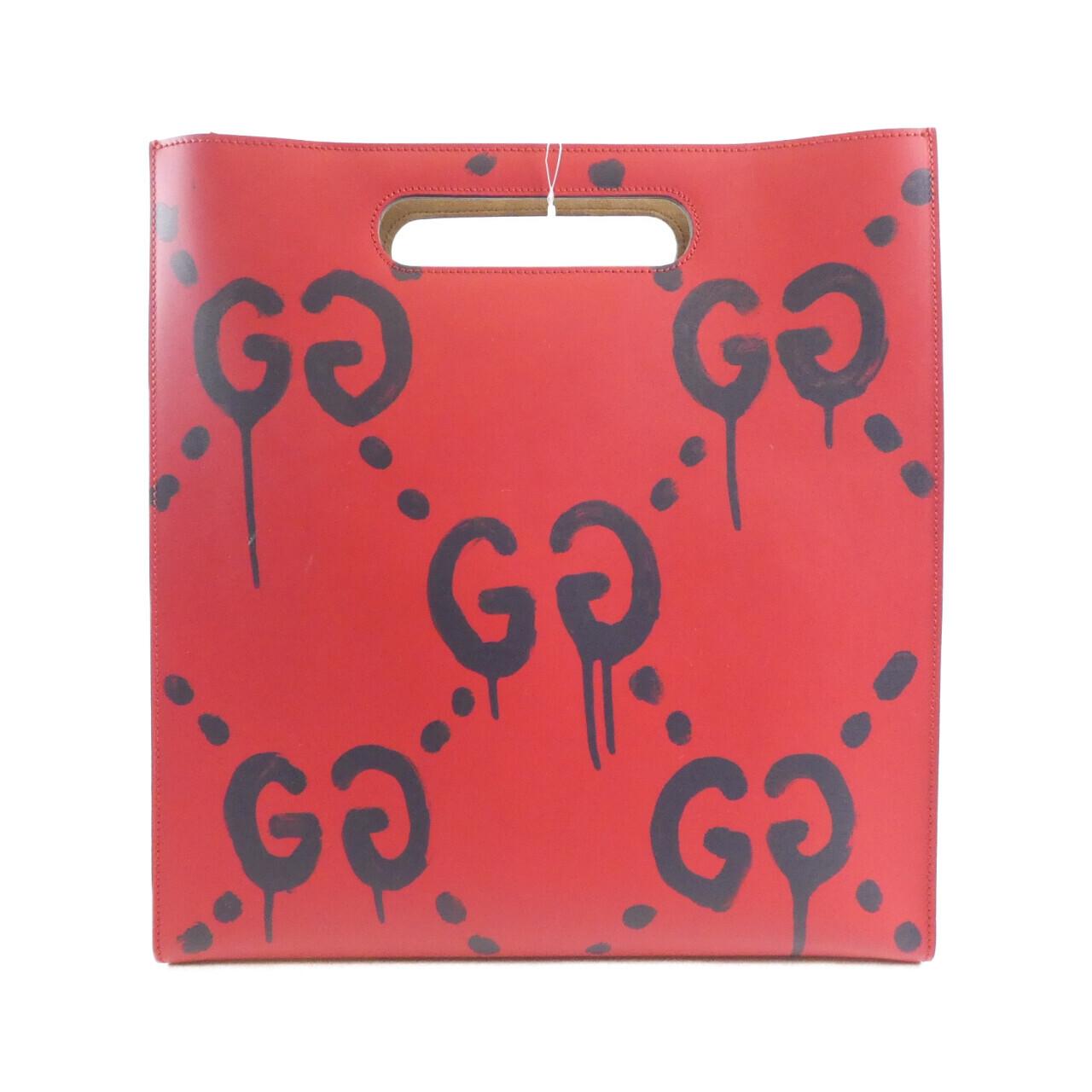 Gucci Gucci Ghost Print Leather Bag