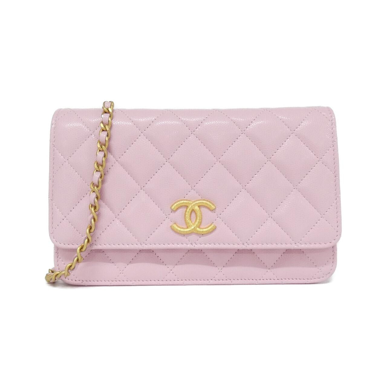 Chanel Caviar Skin Wallet on Chain Crossbody