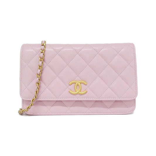 Chanel Caviar Skin Wallet on Chain Crossbody