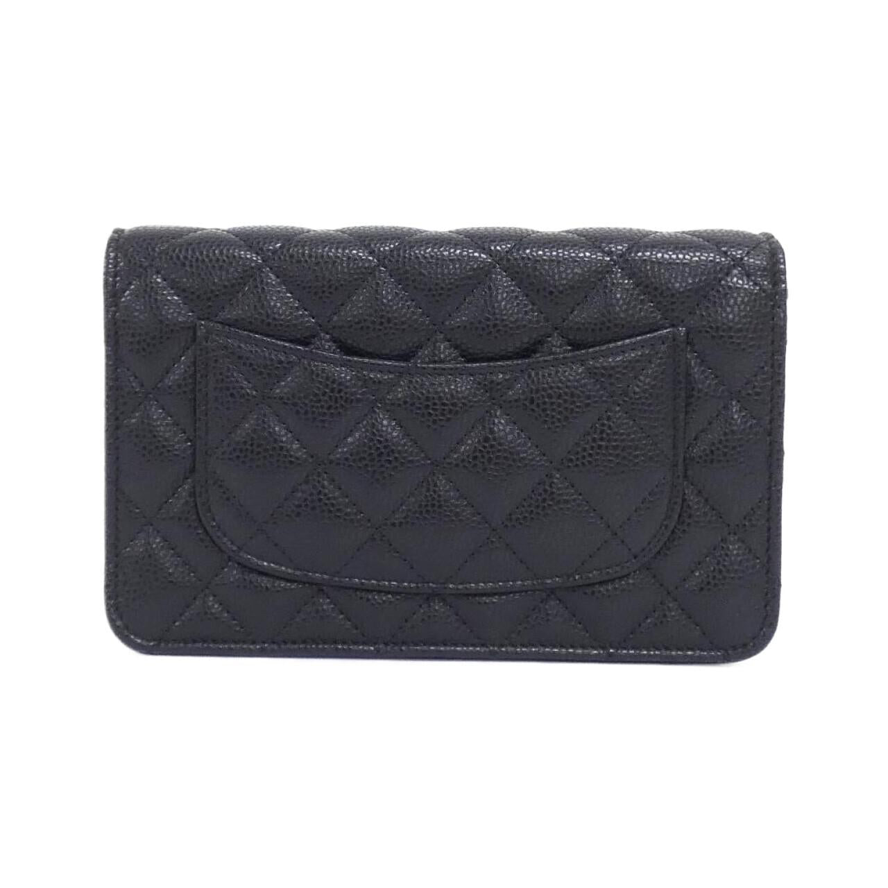 Chanel Caviar Skin Wallet on Chain Crossbody