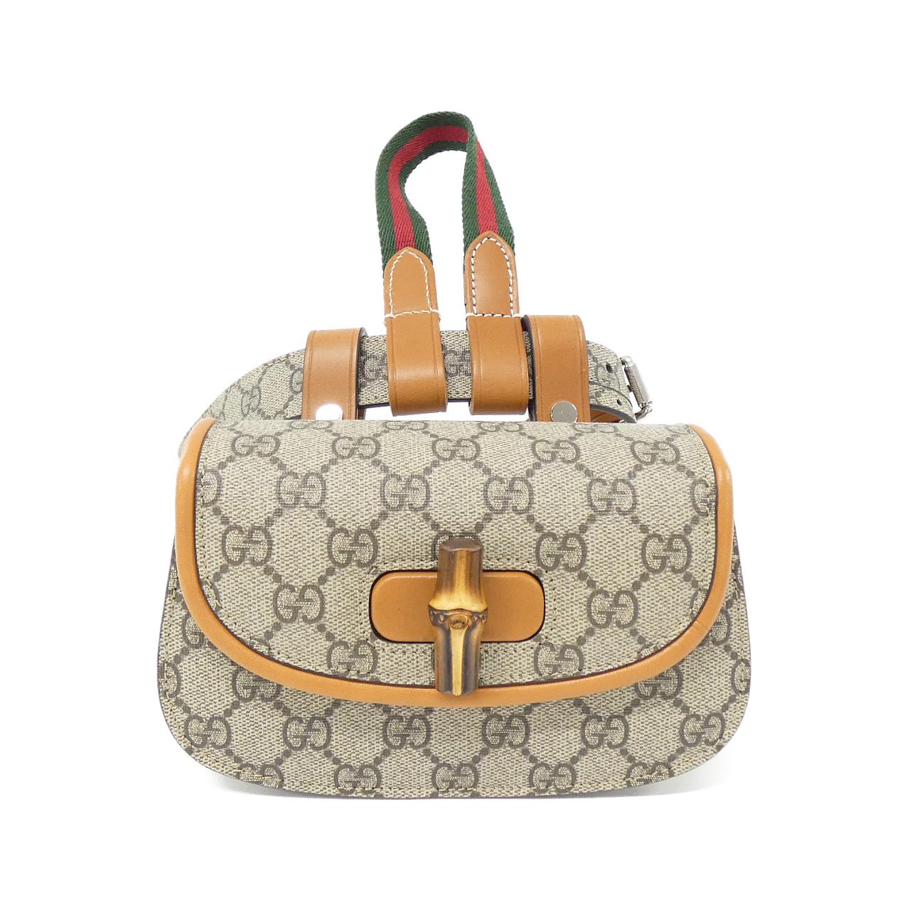 Gucci BAMBOO 1947 GG Supreme Canvas Waist Bag