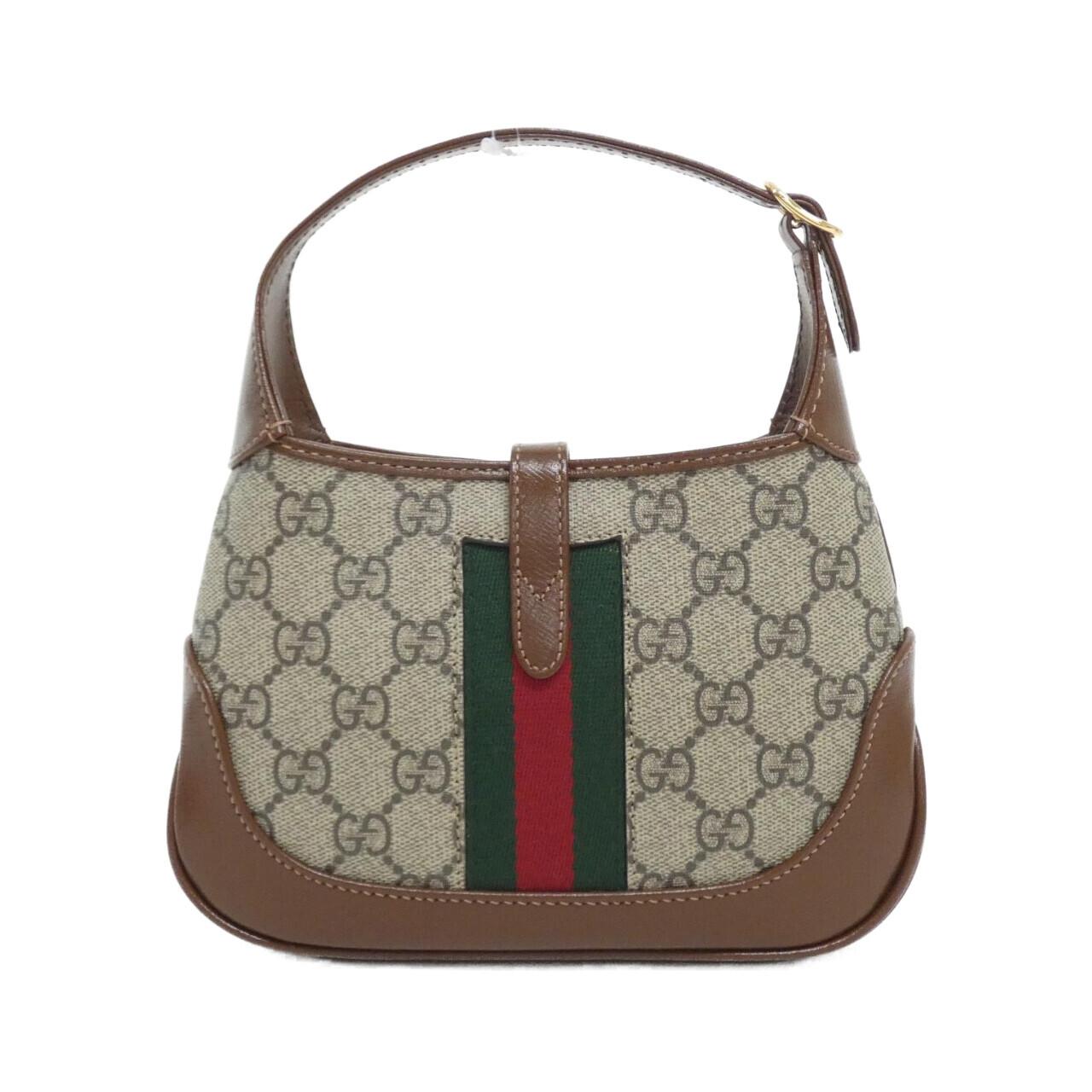 Gucci JACKIE 1961 GG Supreme Canvas Leather Bag