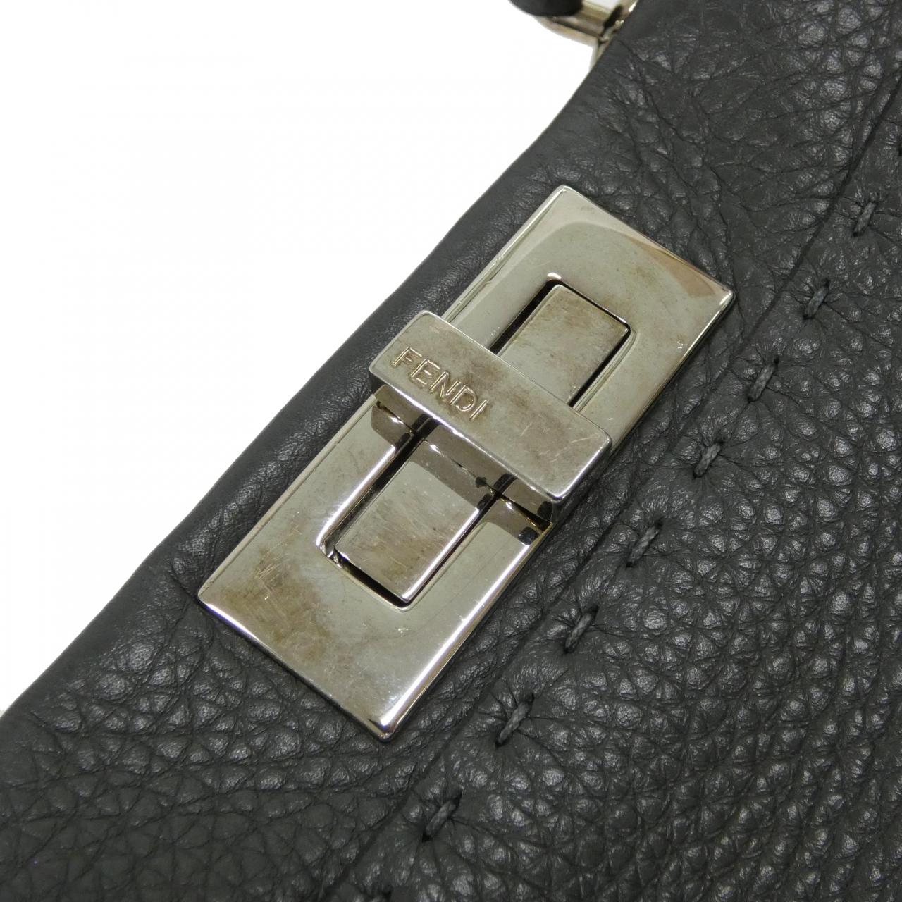 Fendi Baguette Canvas Calf Waist Bag