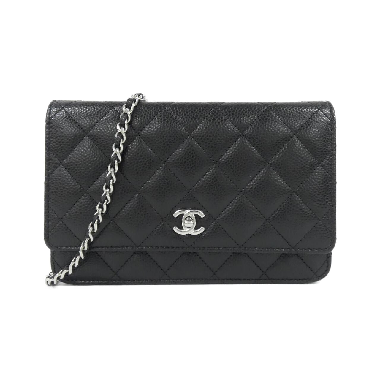 Chanel Caviar Skin Wallet on Chain Crossbody
