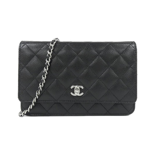 Chanel Caviar Skin Wallet on Chain Crossbody
