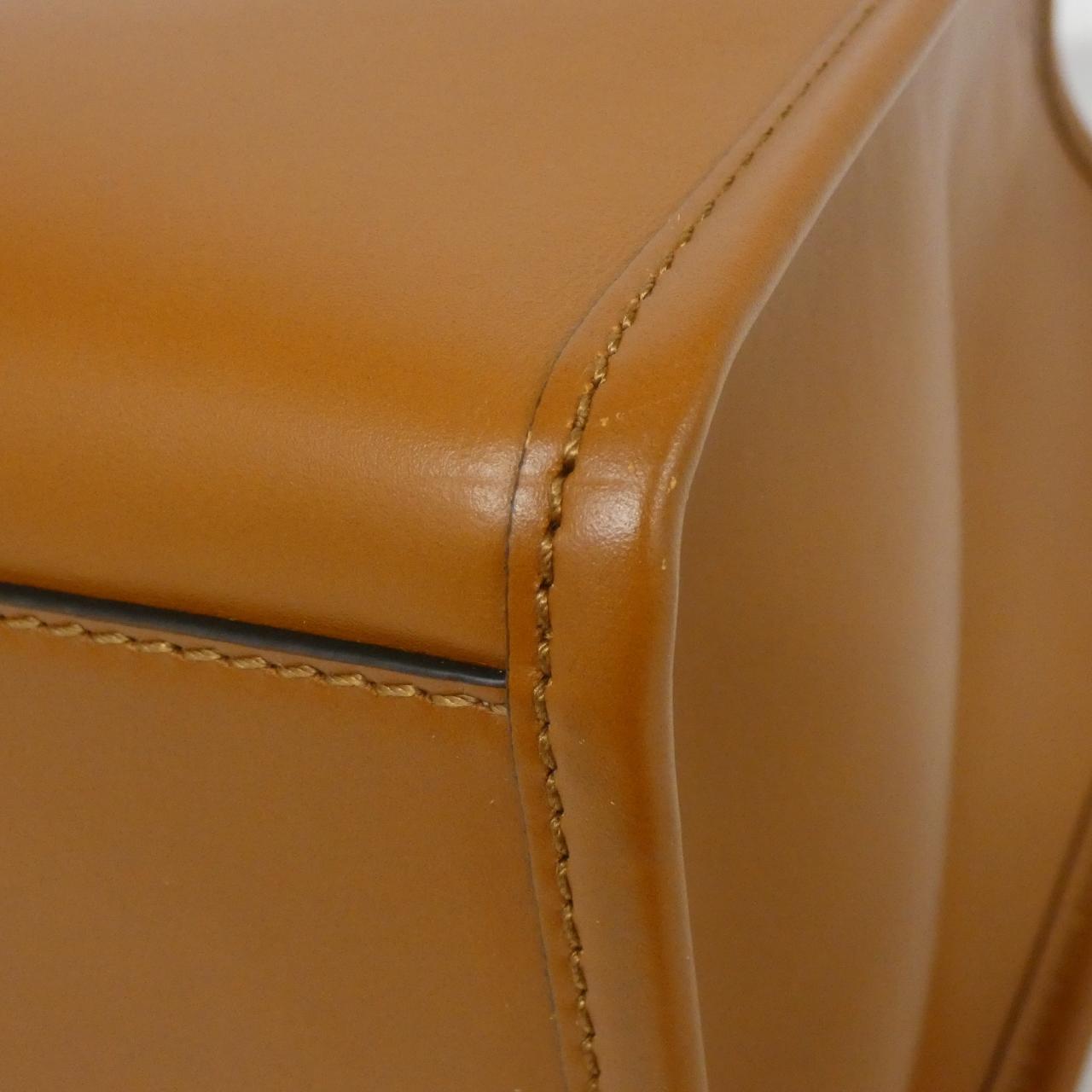 Fendi Pequin PVC Leather Shoulder Bag
