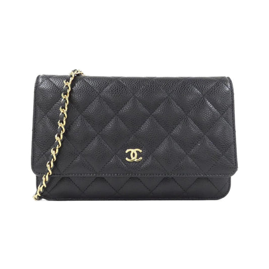 Chanel Timeless Classic Line Caviar Wallet on Chain Crossbody