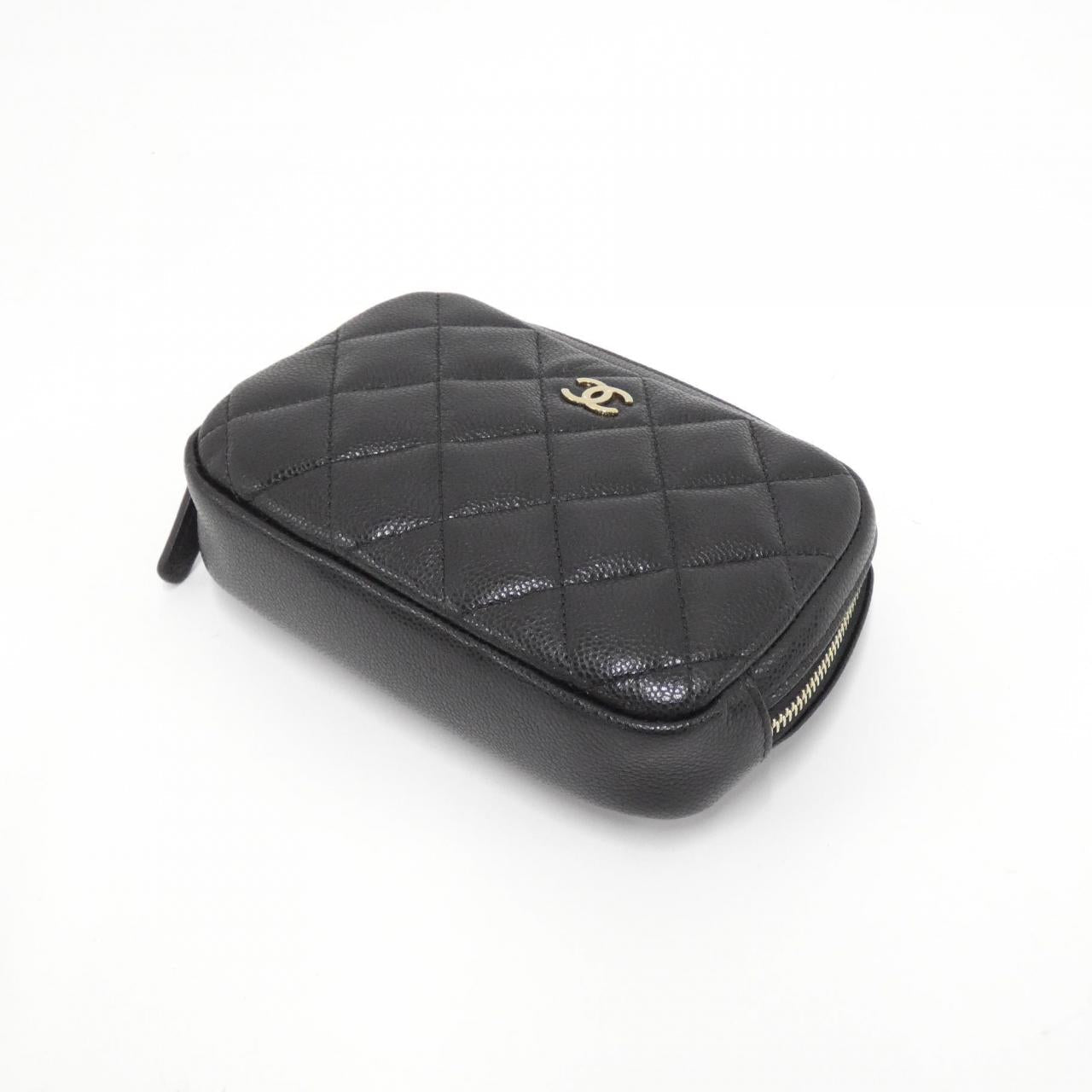 Chanel Timeless Classic Caviar Skin Pouch