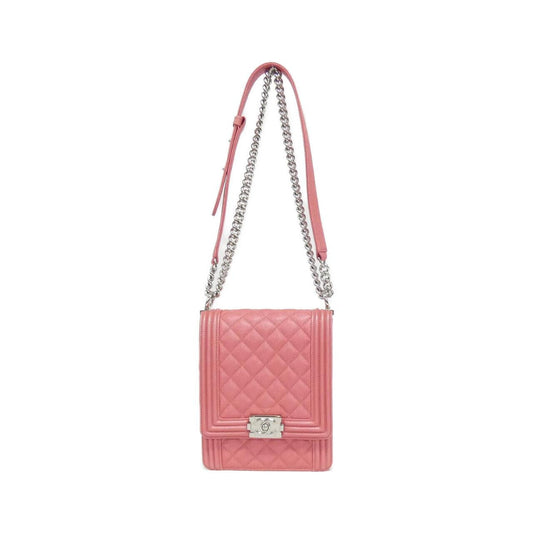 Chanel Boy Chanel Metallic Caviar Shoulder Bag