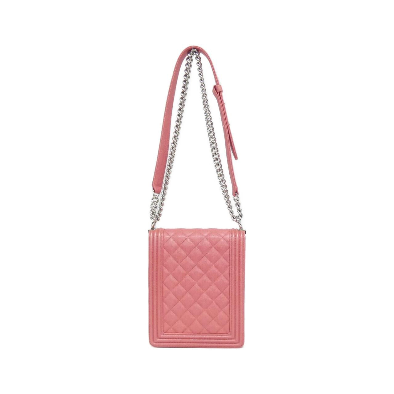 Chanel Boy Chanel Metallic Caviar Shoulder Bag
