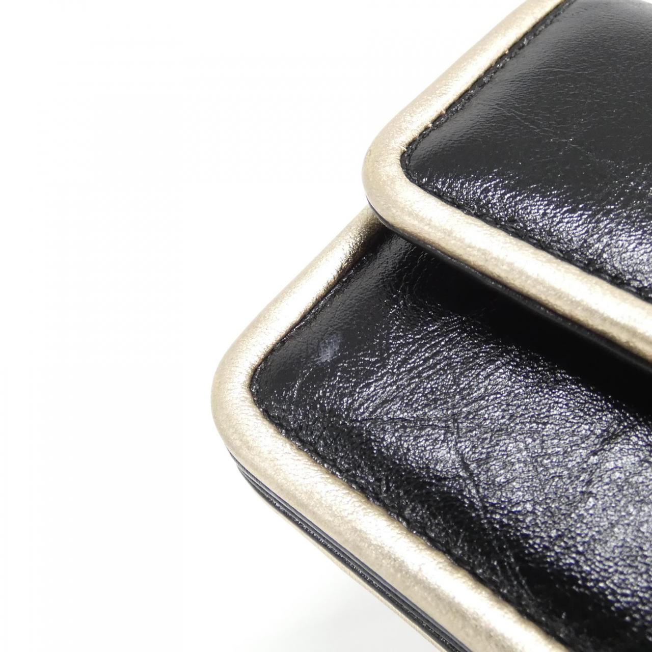 Chanel Lambskin Chain Clutch