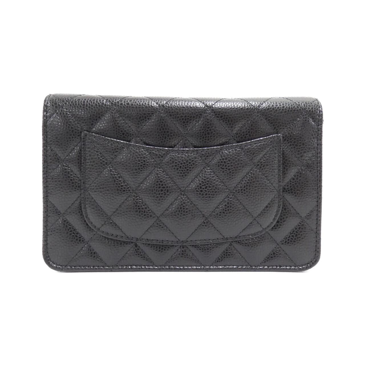 Chanel Caviar Skin Wallet on Chain Crossbody