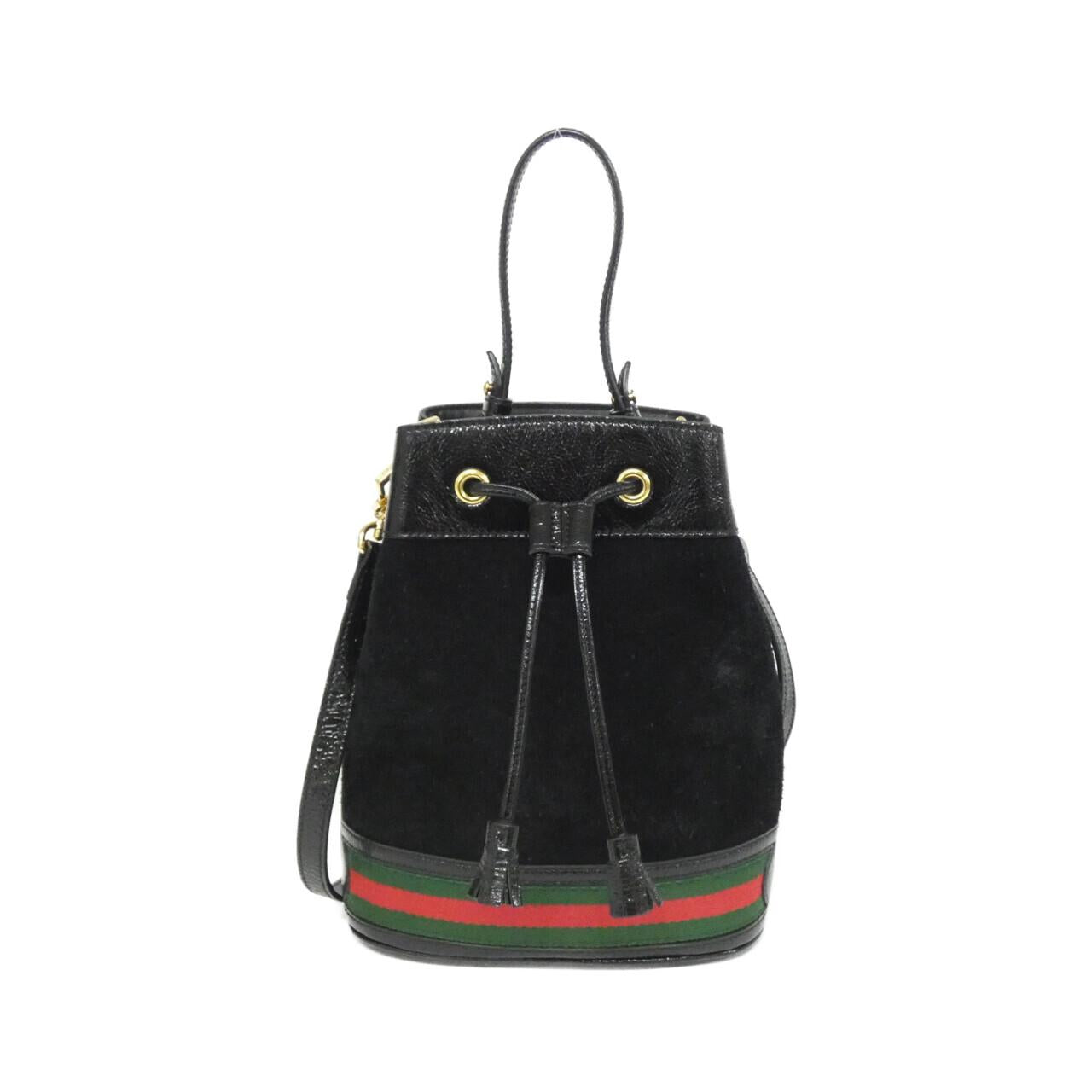 Gucci Ophidia Suede Enamel Shoulder Bag