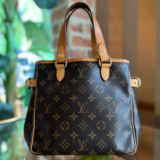 LOUIS VUITTON Batignolles Vertical Monogram Canvas Tote Bag