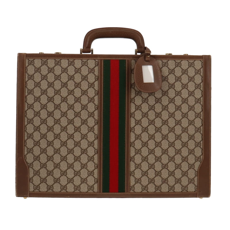 Gucci Web Leather Canvas Handbag Style 1