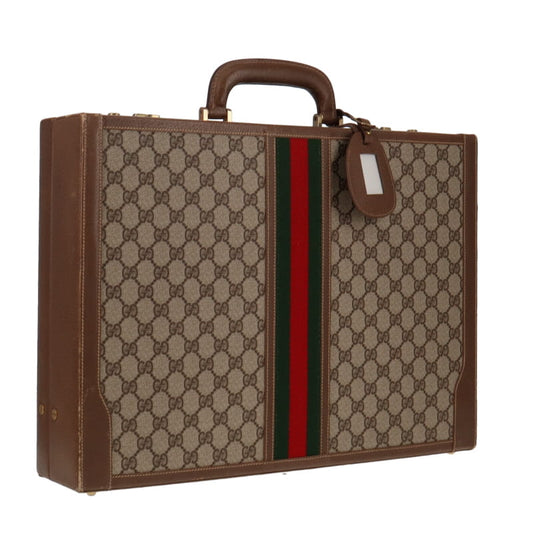 Gucci Web Leather Canvas Handbag Style 1