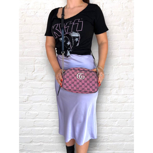 Gucci Monogram Leather Canvas Crossbody