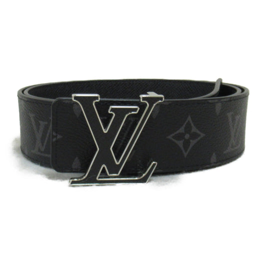 Louis vuitton Belt LV Belt PVC Canvas Leather Mens Black M0157