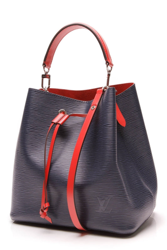Louis Vuitton Epi NeoNoe Bag - Indigo/Coquelicot
