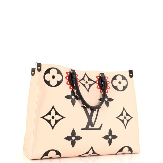 Louis Vuitton OnTheGo Tote Limited Edition Crafty Monogram Empreinte Giant GM