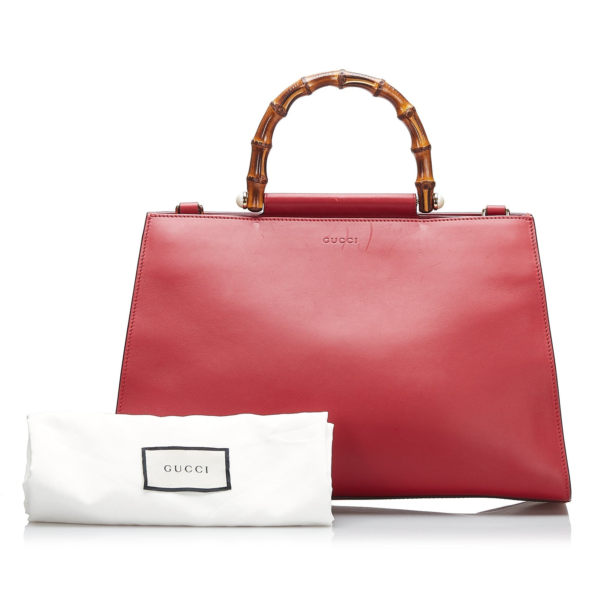 Gucci Bamboo Leather Tote Style 23