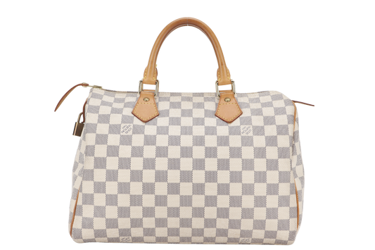 LOUIS VUITTON DAMIER AZUR WITH LOCK ONLY NO KEY Handbag